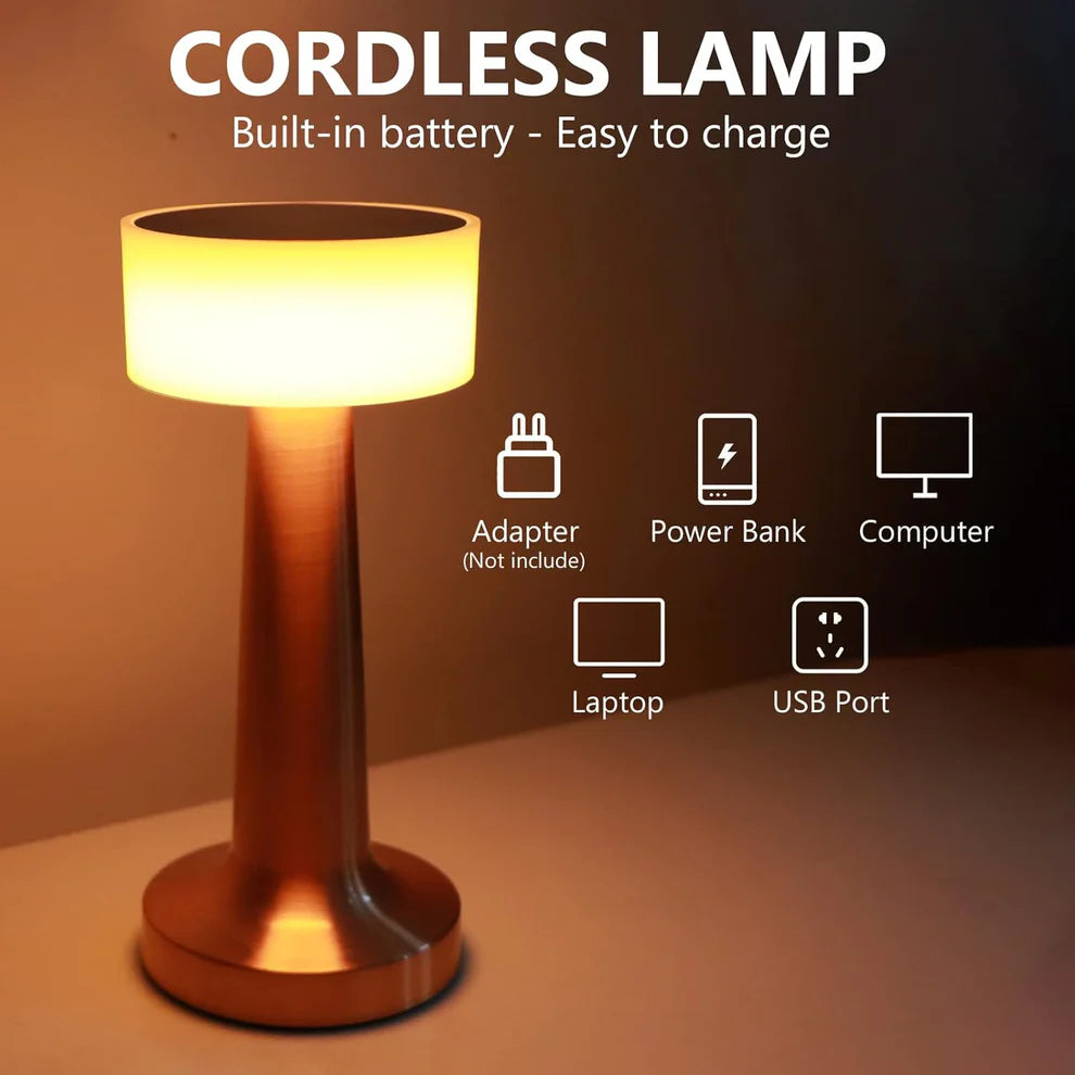 Led touch control table lamp