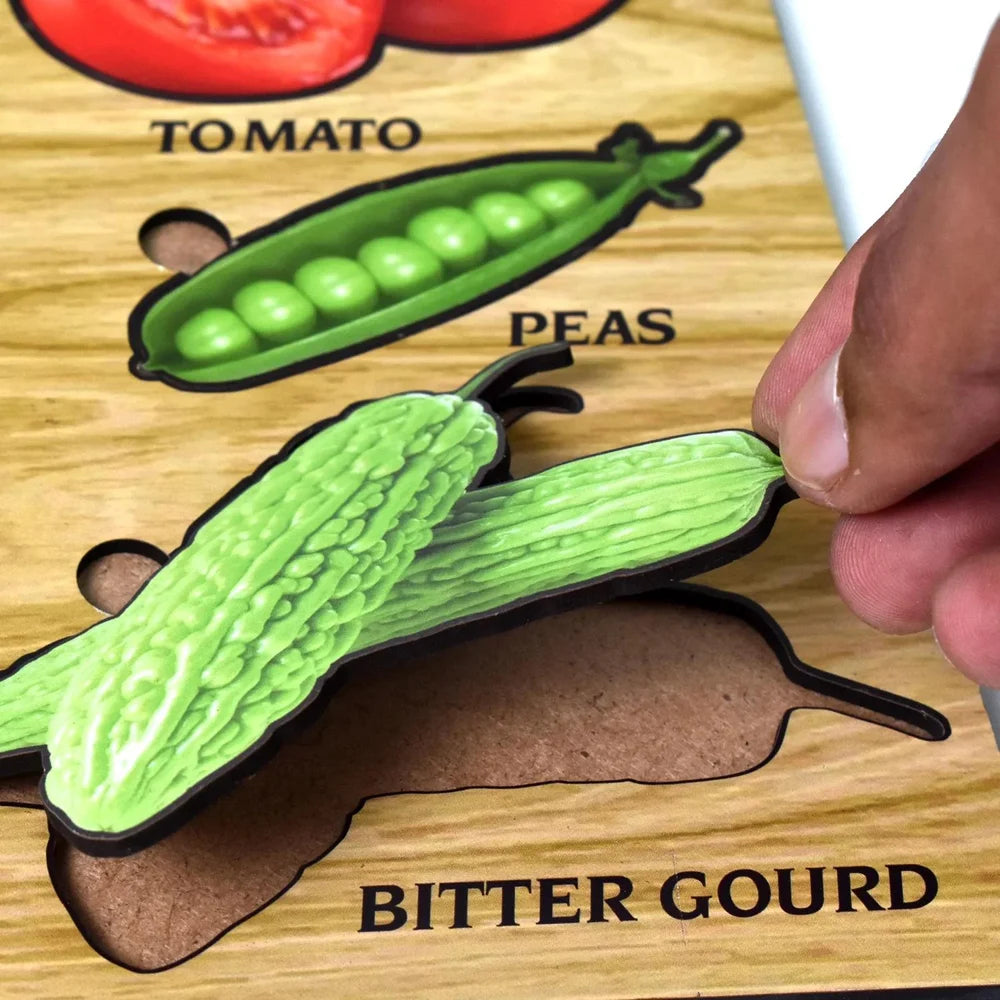 Best wooden vegetable puzzle board - educational toys | 2025 | fast shipping