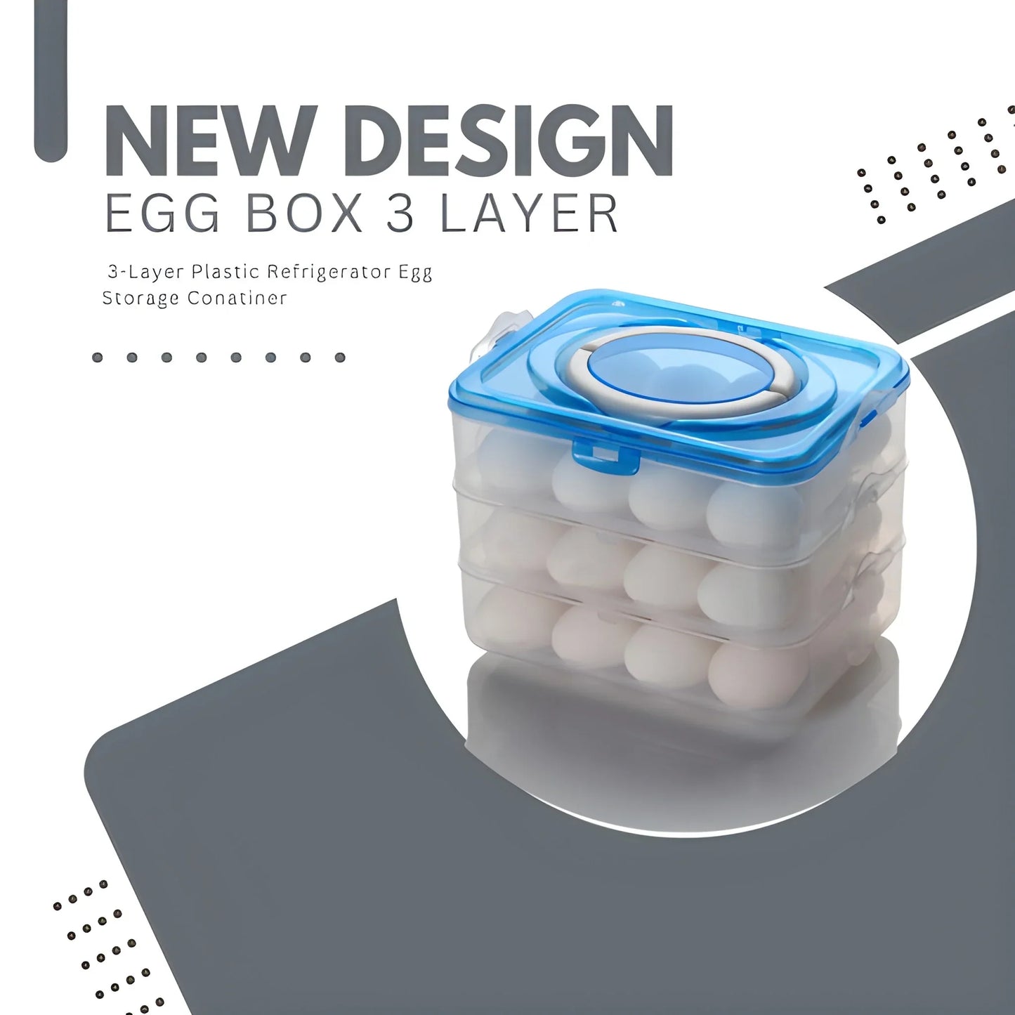 Best 3-layer plastic refrigerator egg storage box - home & garden | 2025 | fast shipping