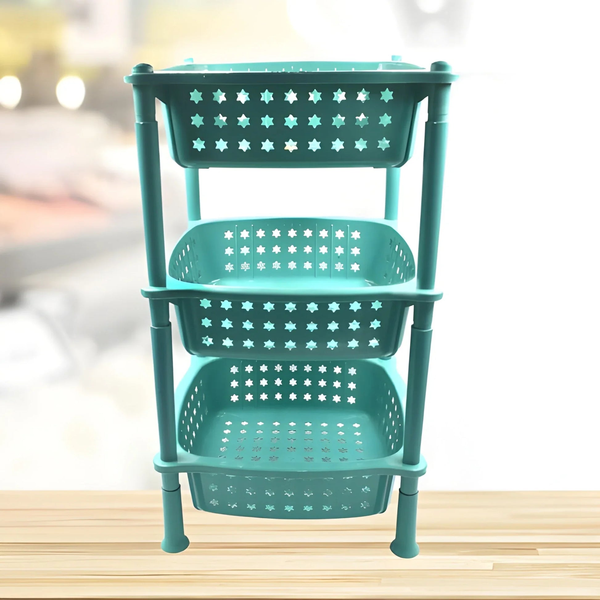 Best 3 layer squre kitchen trolley basket - furniture | 2025 | fast shipping