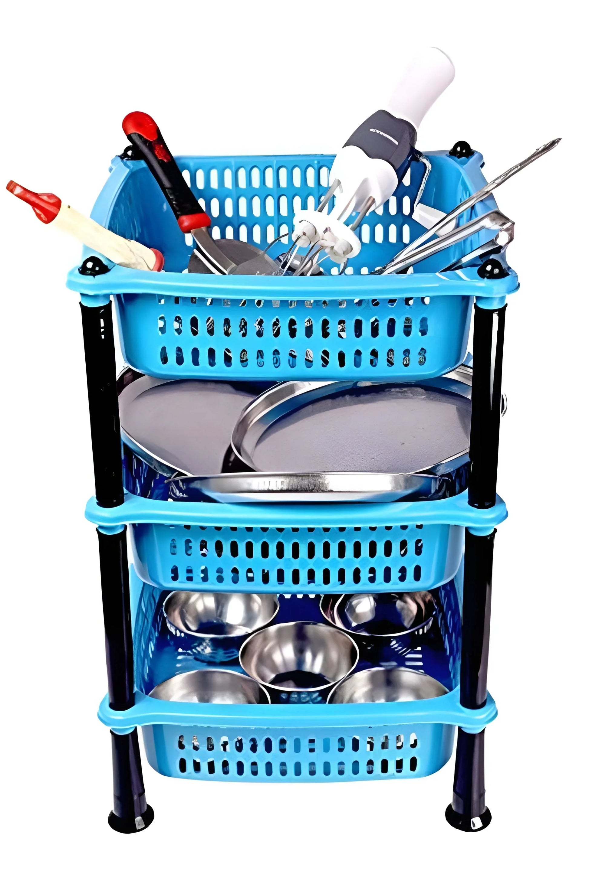 Best 3 layer squre kitchen trolley basket - furniture | 2025 | fast shipping