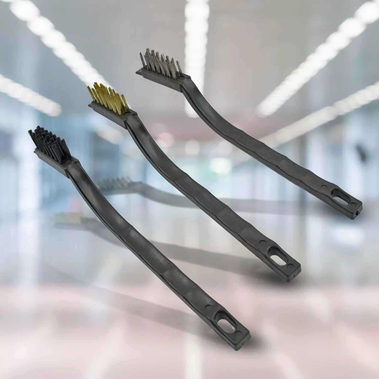 3-Pc Mini Wire Brush Set - Home Improvement