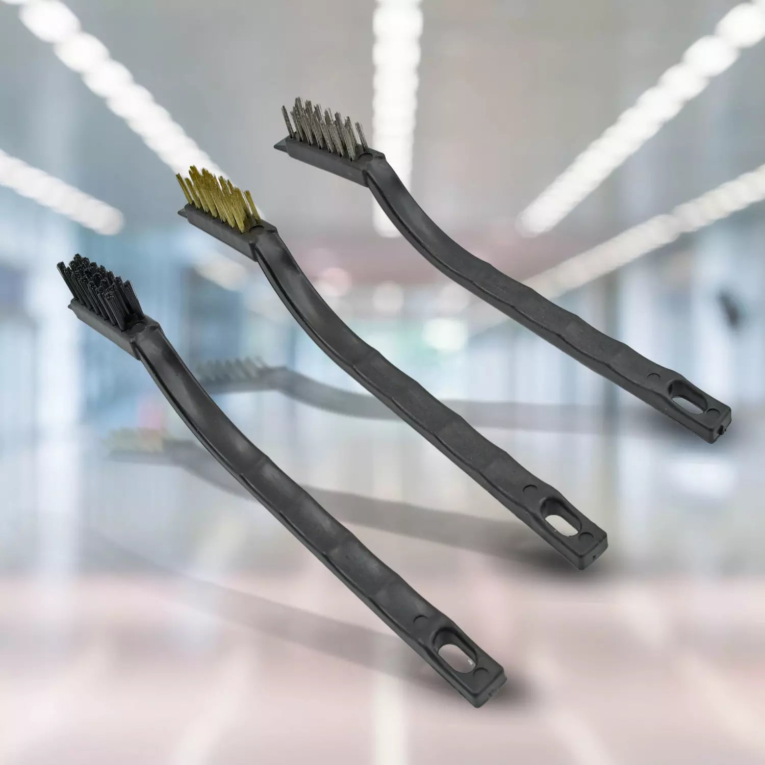 3-Pc Mini Wire Brush Set - Home Improvement