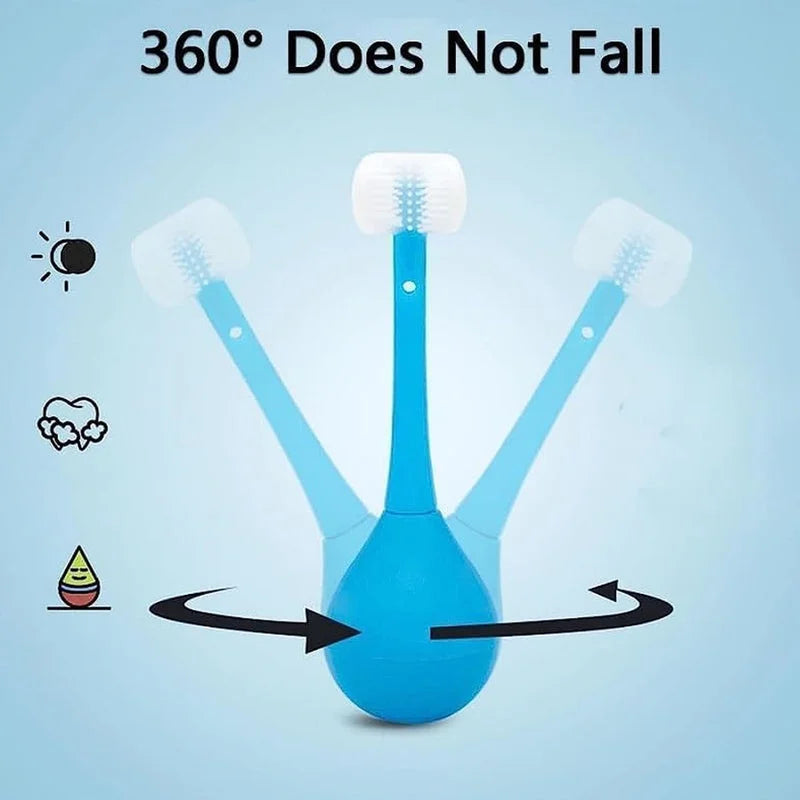 3-Sided Toddler Toothbrush - Home Improvement