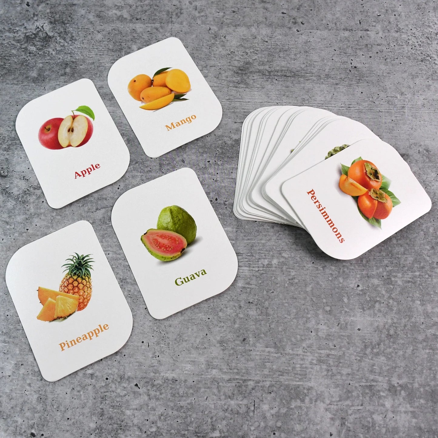 Best 32-piece fruit flashcards for kids - educational flash cards | 2025 | fast shipping