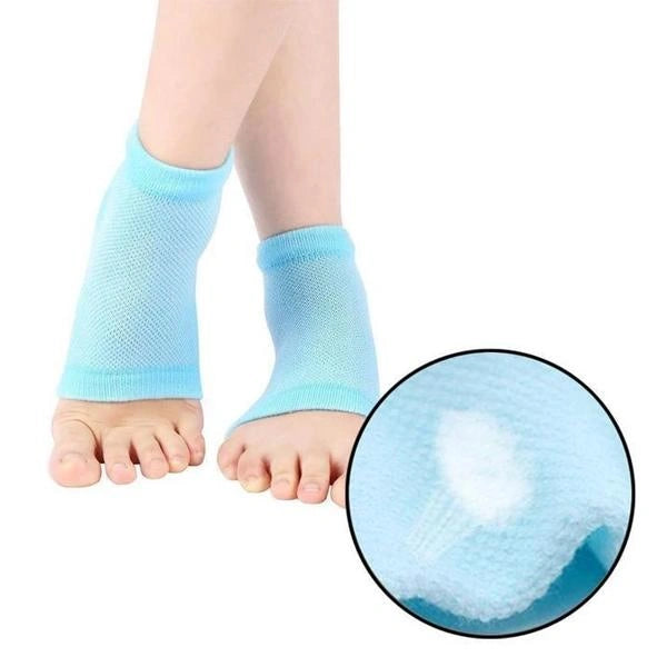 Silicone gel heel socks