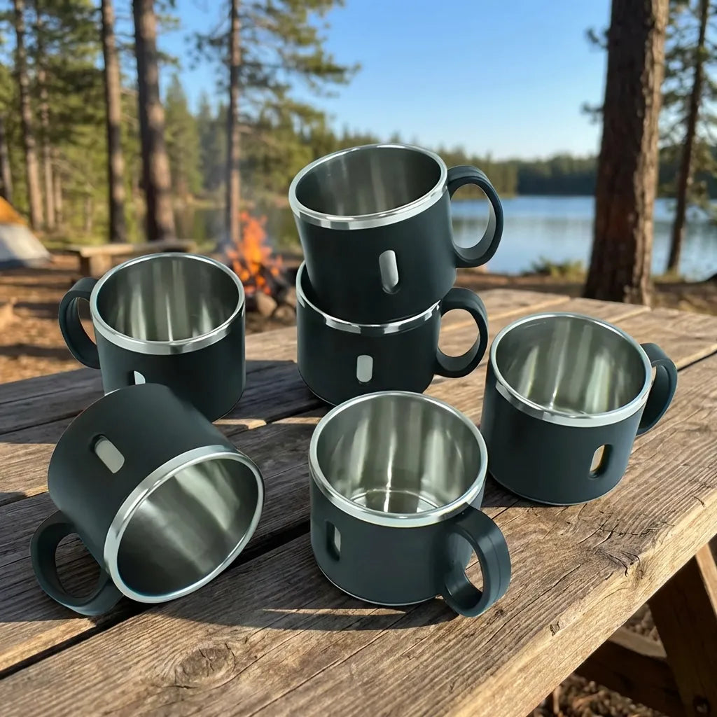 Stainless Steel Mug Set