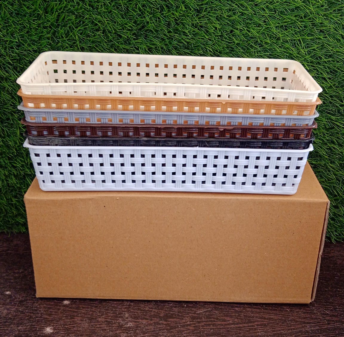 Plastic Multipurpose Desk Organizer (6 Pcs Set)
