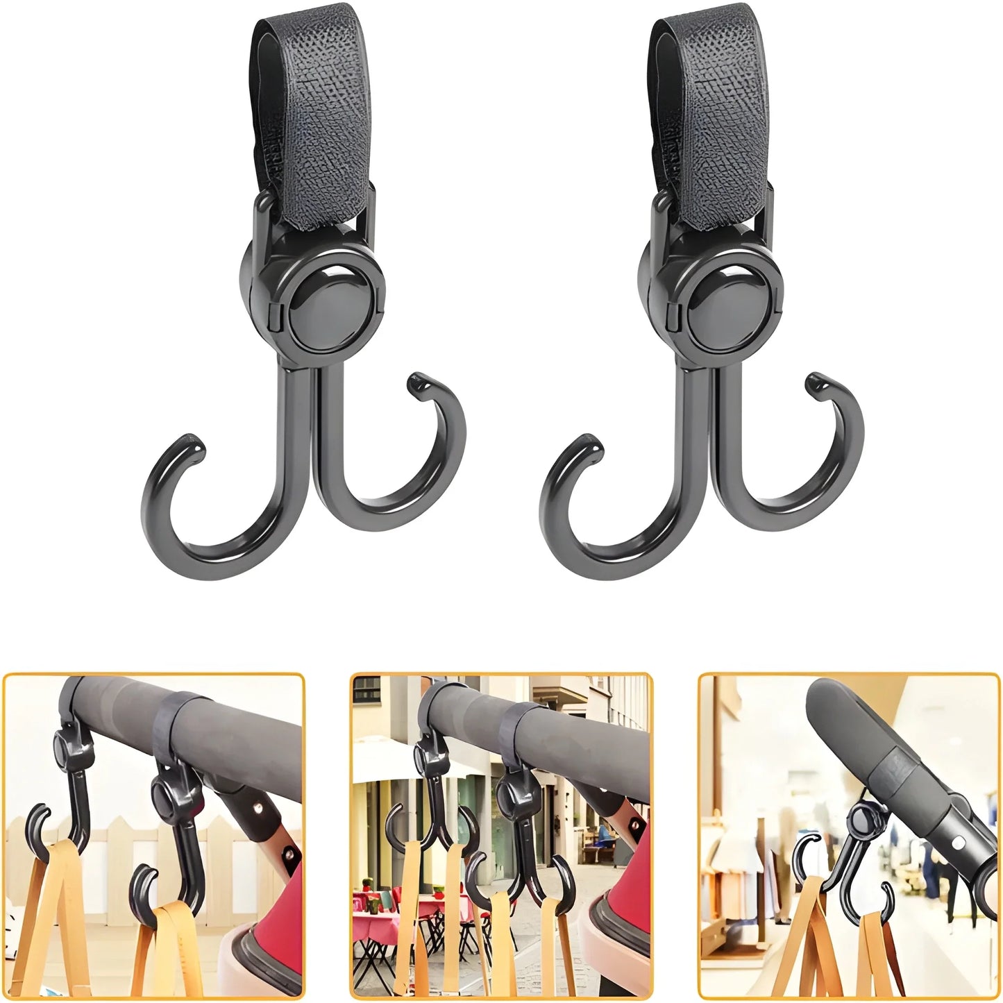 360° Rotating Stroller Hook - Home Improvement