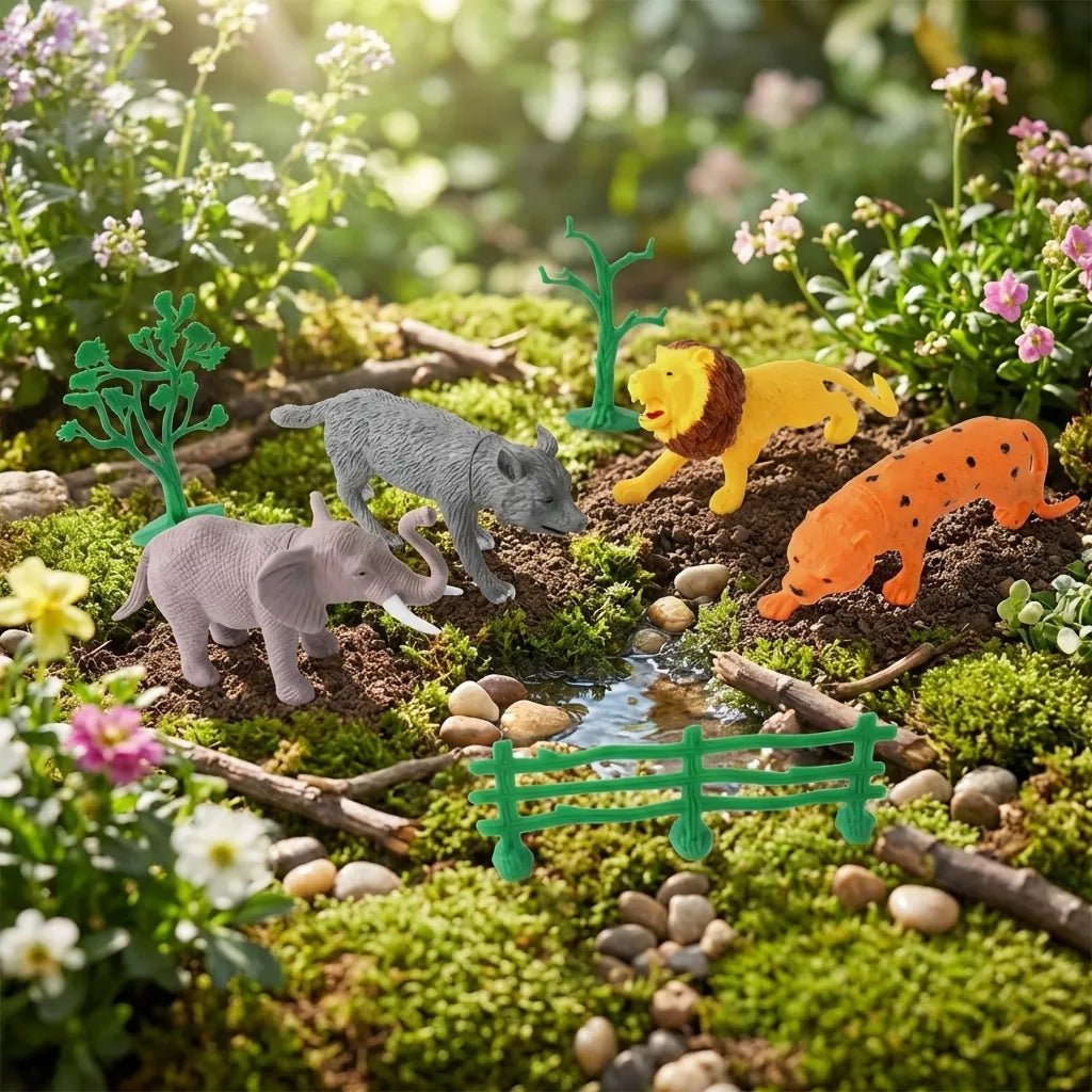 Small Wild Animal Set For Kids (4 pcs)
