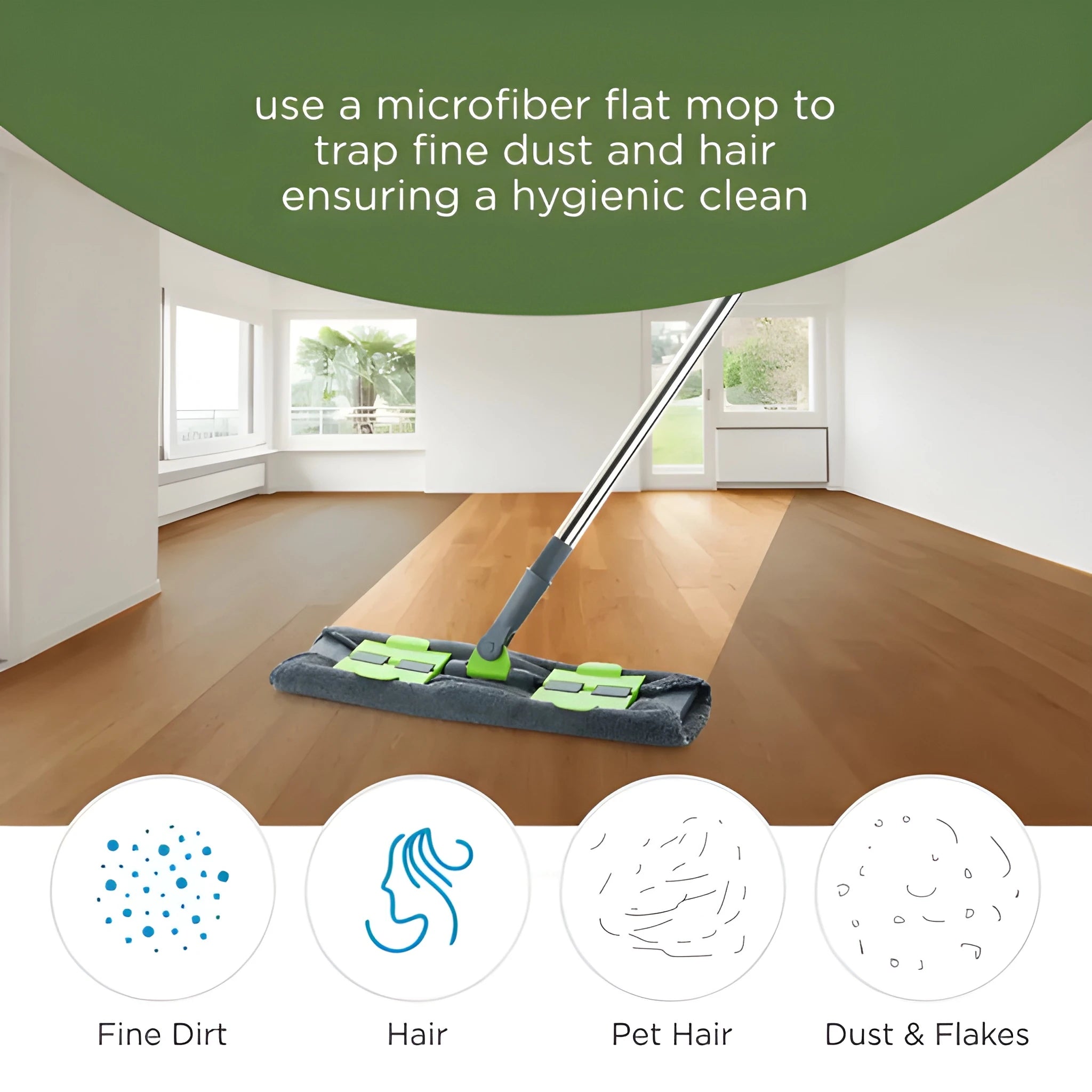 360° microfiber cleaning mop