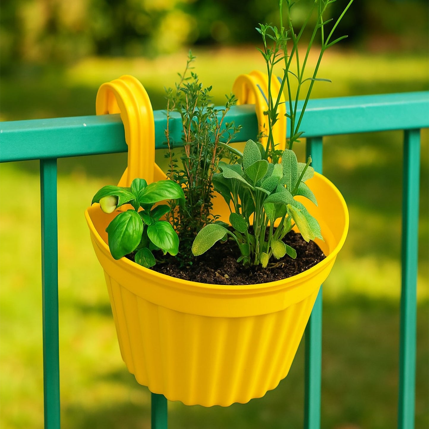 Multicolor Hanging Plastic Planters