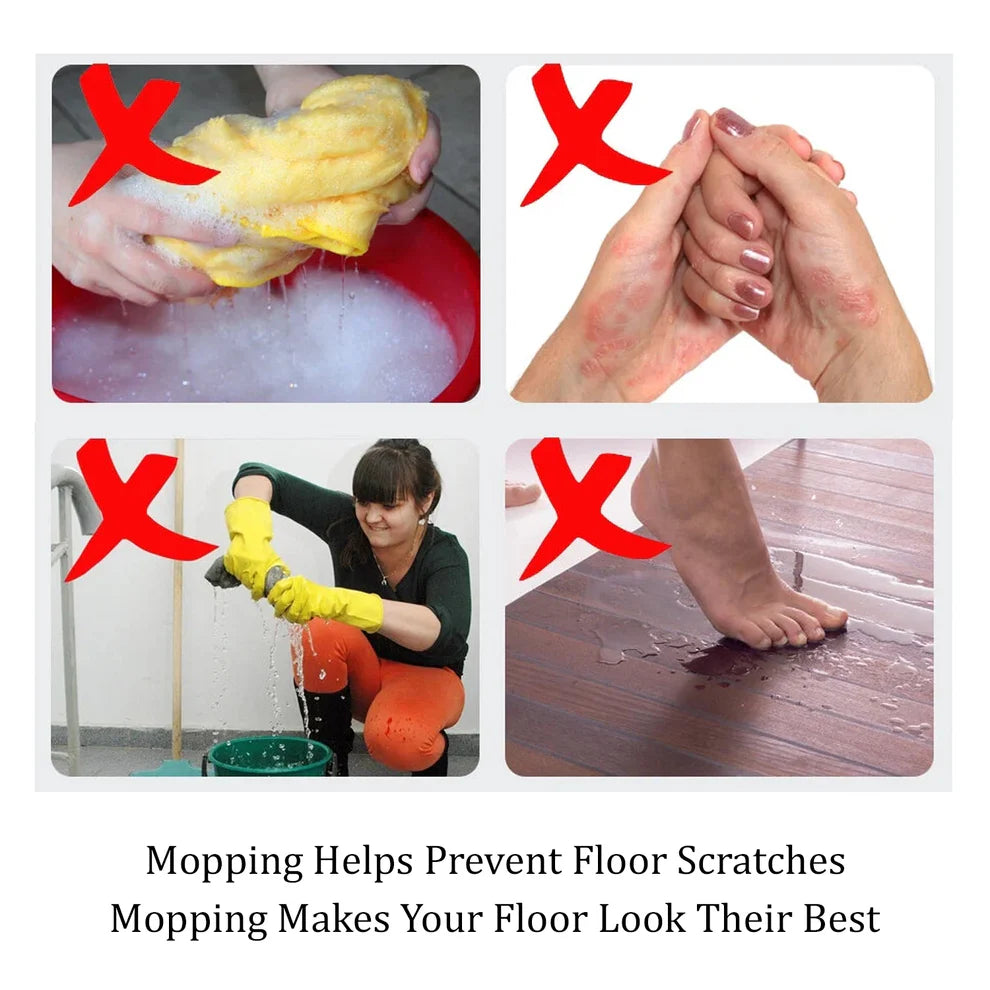 Quick spin mop with bucket & wheels