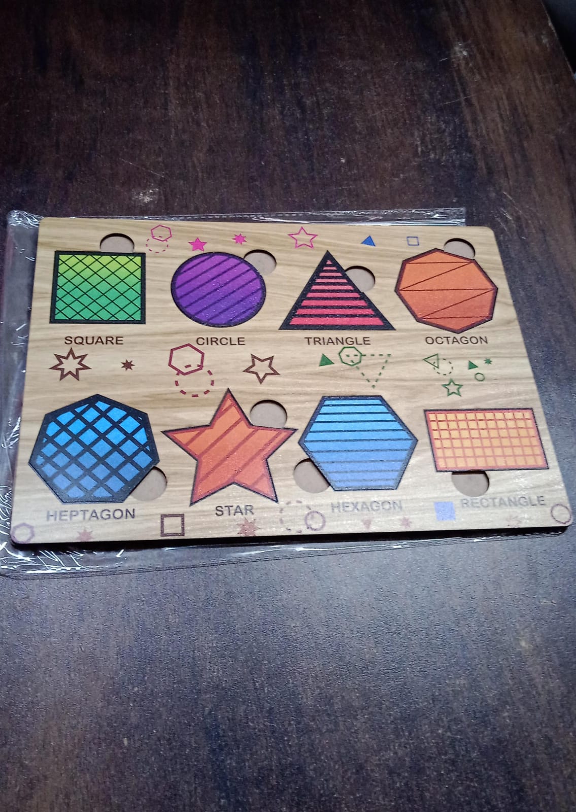 Wooden Triangle Puzzle Board