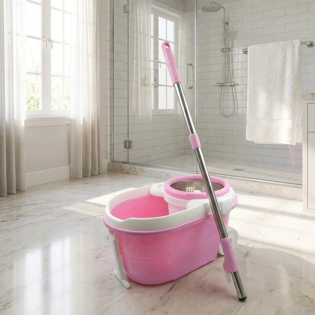 Steel Spin Mop Set