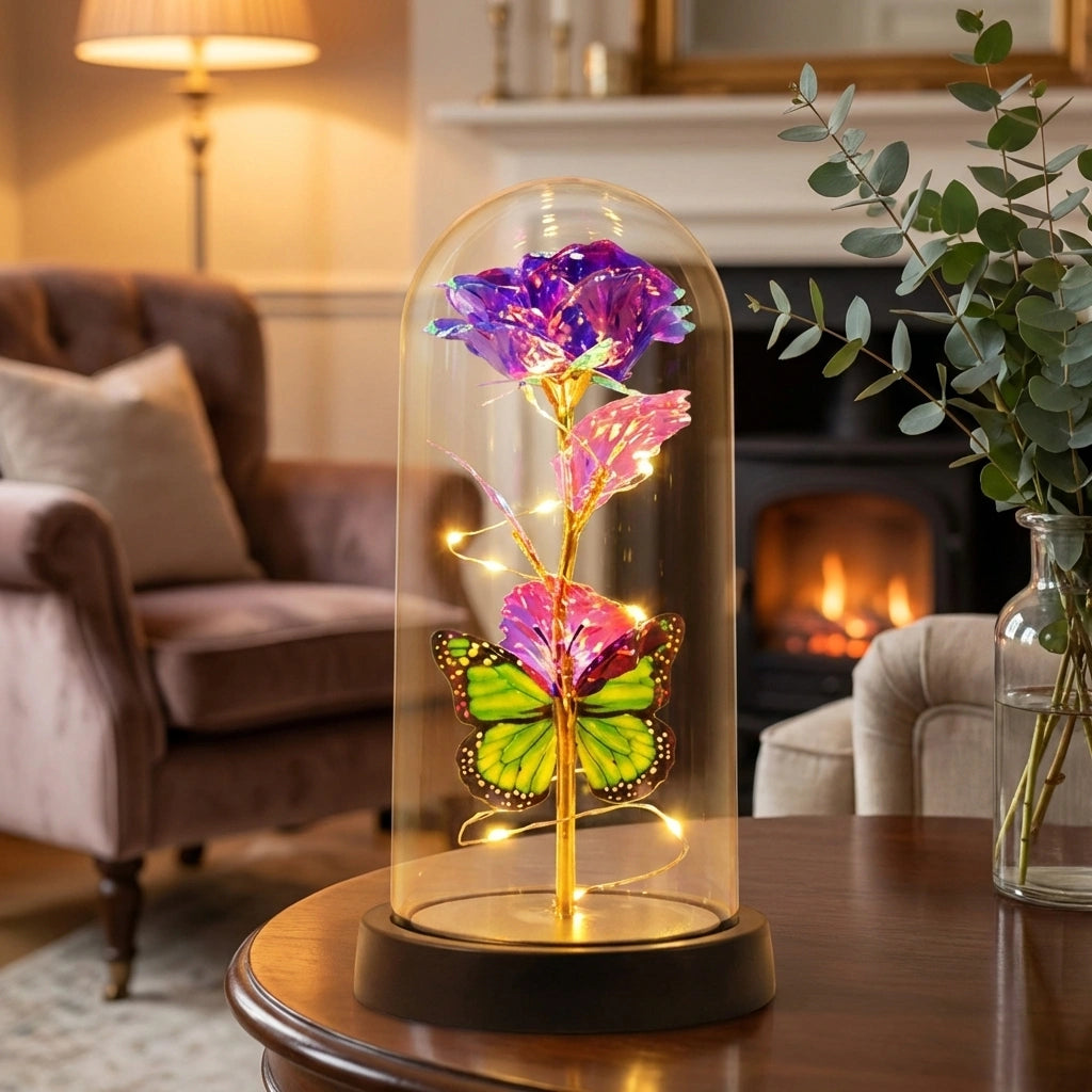 LED Preserved Rose Dome