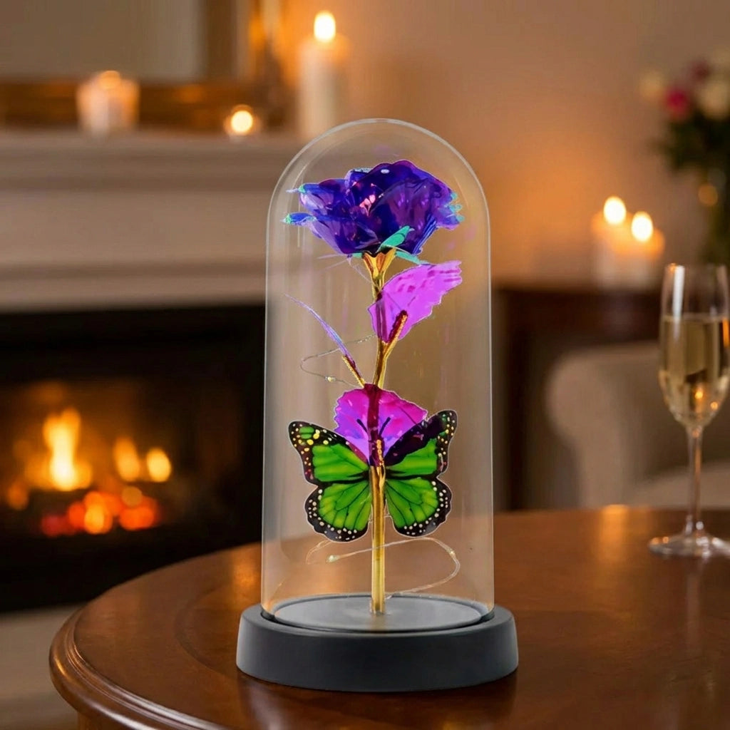 LED Preserved Rose Dome