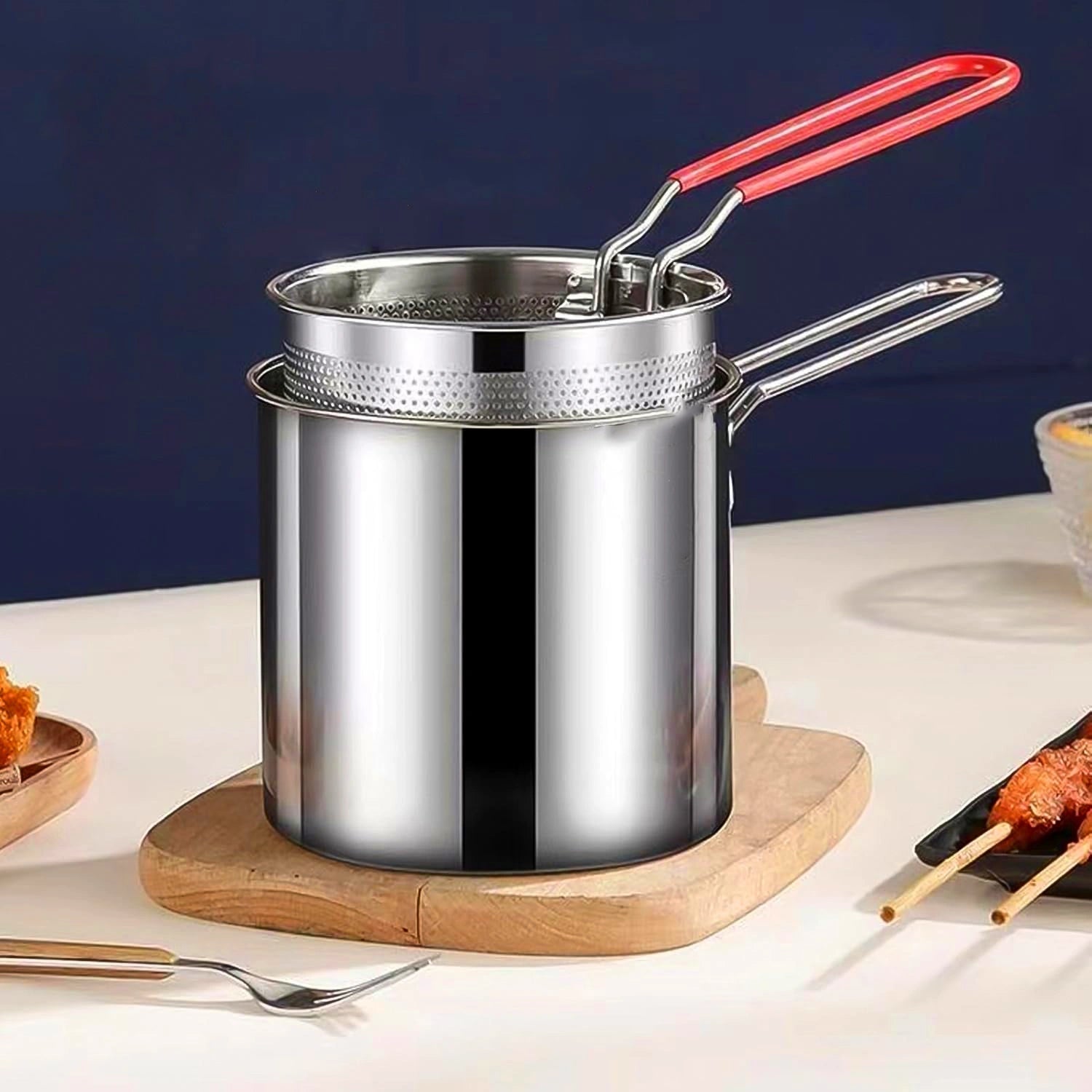 Best stainless steel frying pot (2 pc) - deep fryers | 2025 | fast shipping