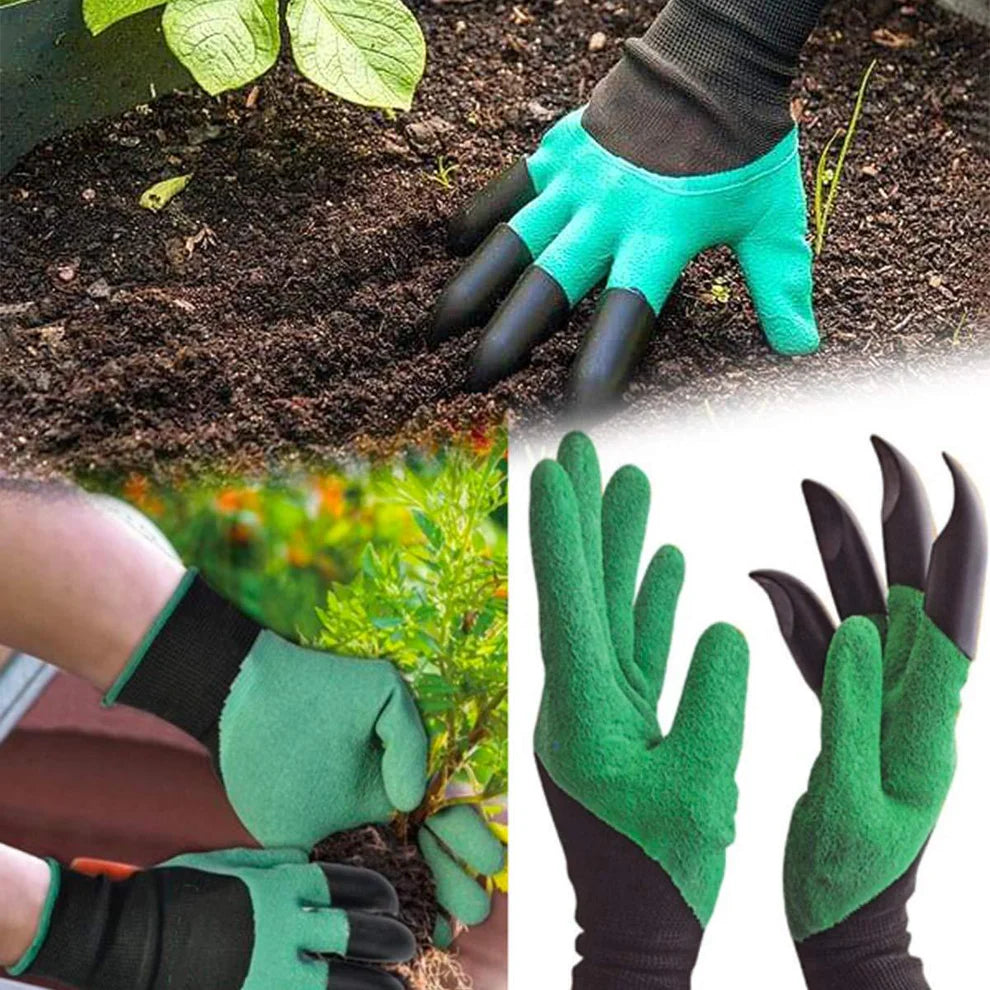 Garden claw gloves with 8 claws