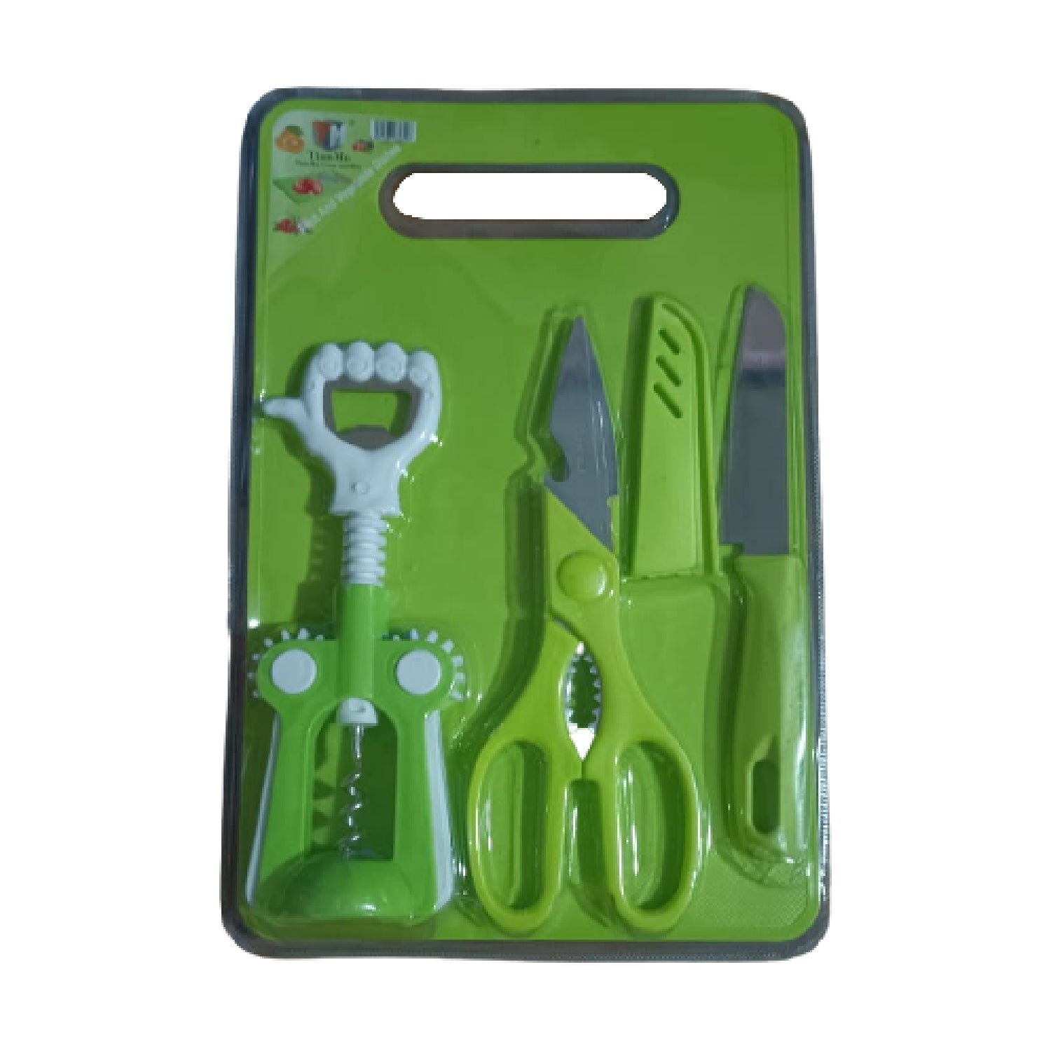 Plastic Chopping Board With Knife Set