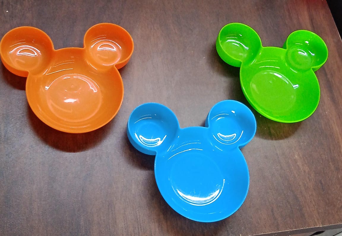Mickey Mouse-Shaped Kids Plate