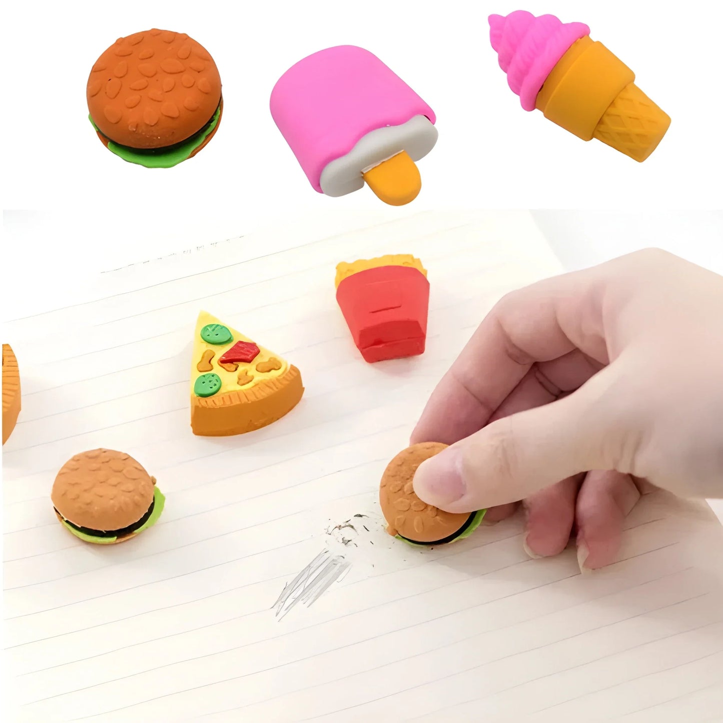 3D Dessert Eraser Set - Stationery