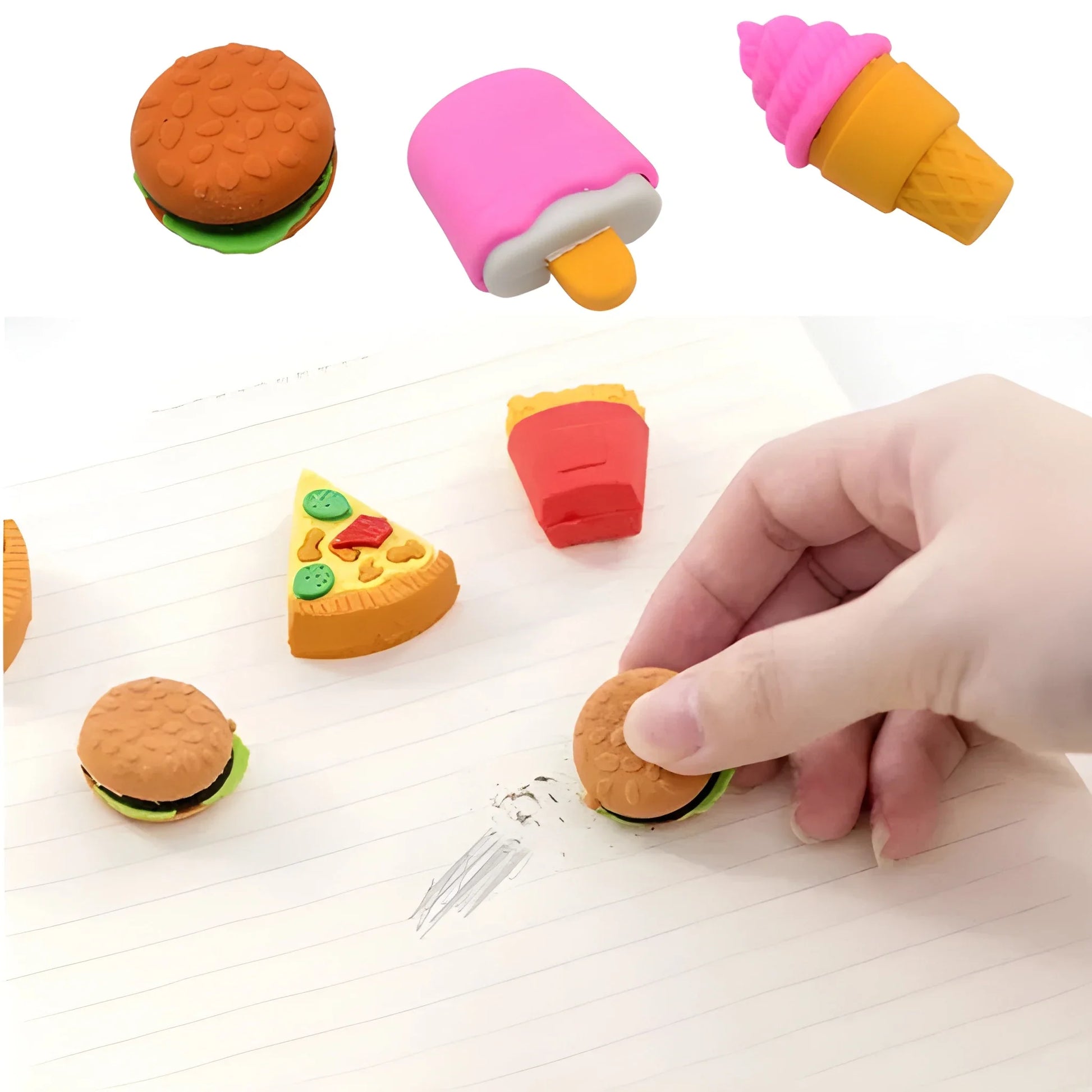 3D Dessert Eraser Set - Stationery