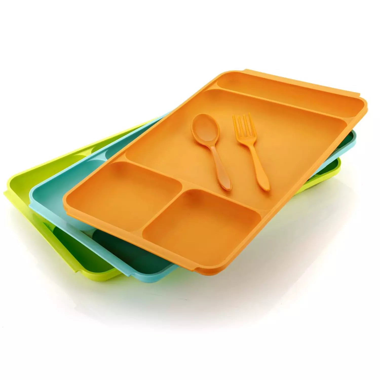 Best 4-compartment plastic plate set - plates | 2025 | fast shipping