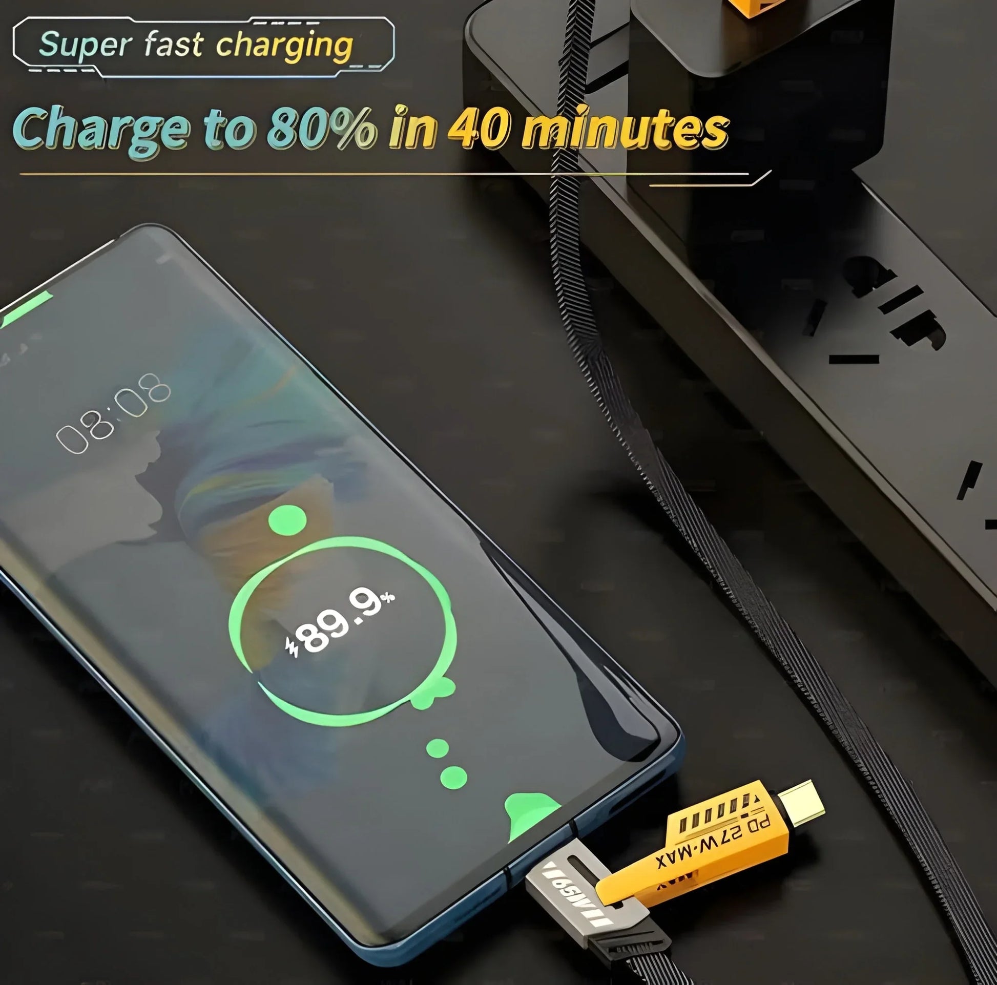 Best 4 in 1 fast charging cable with multiport - electronics | 2025 | shipping