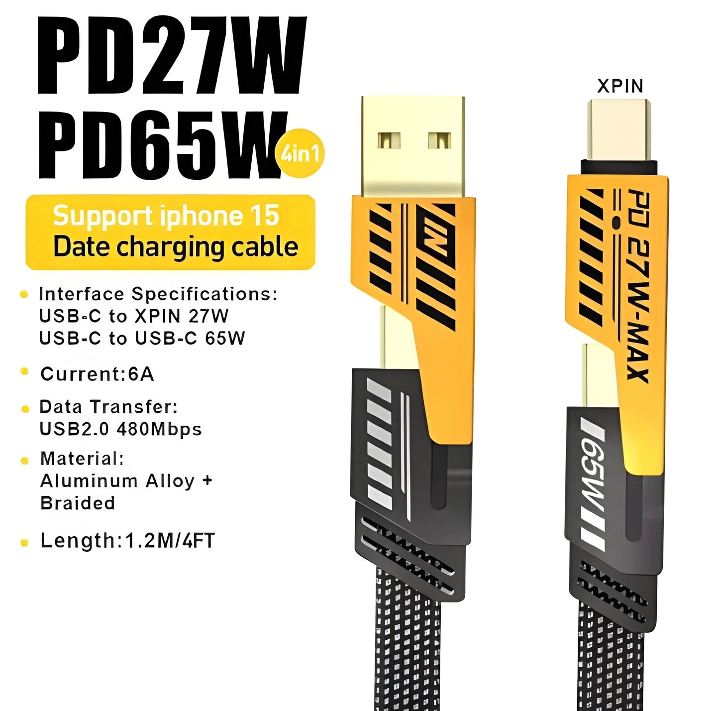 Best 4 in 1 fast charging cable with multiport - electronics | 2025 | shipping