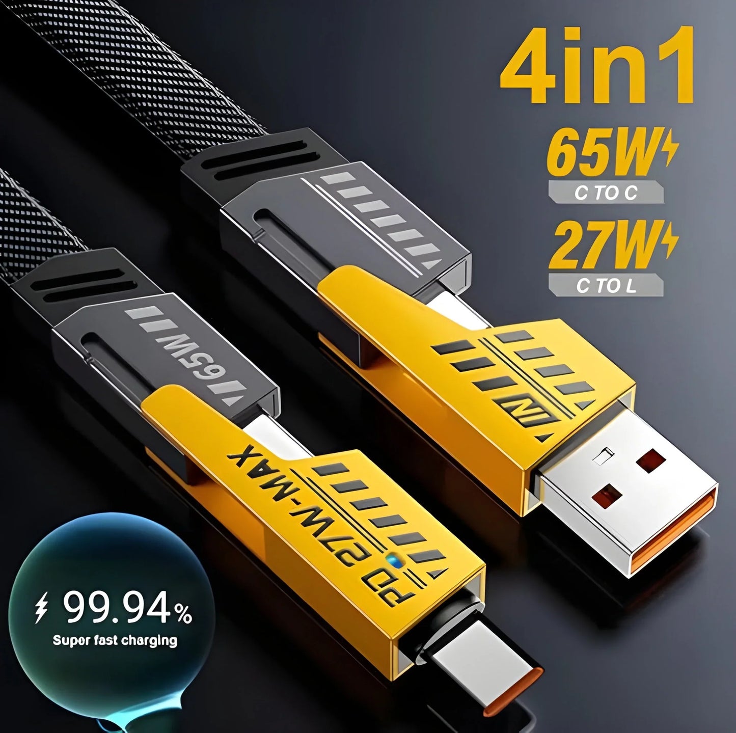 Best 4 in 1 fast charging cable with multiport - electronics | 2025 | shipping