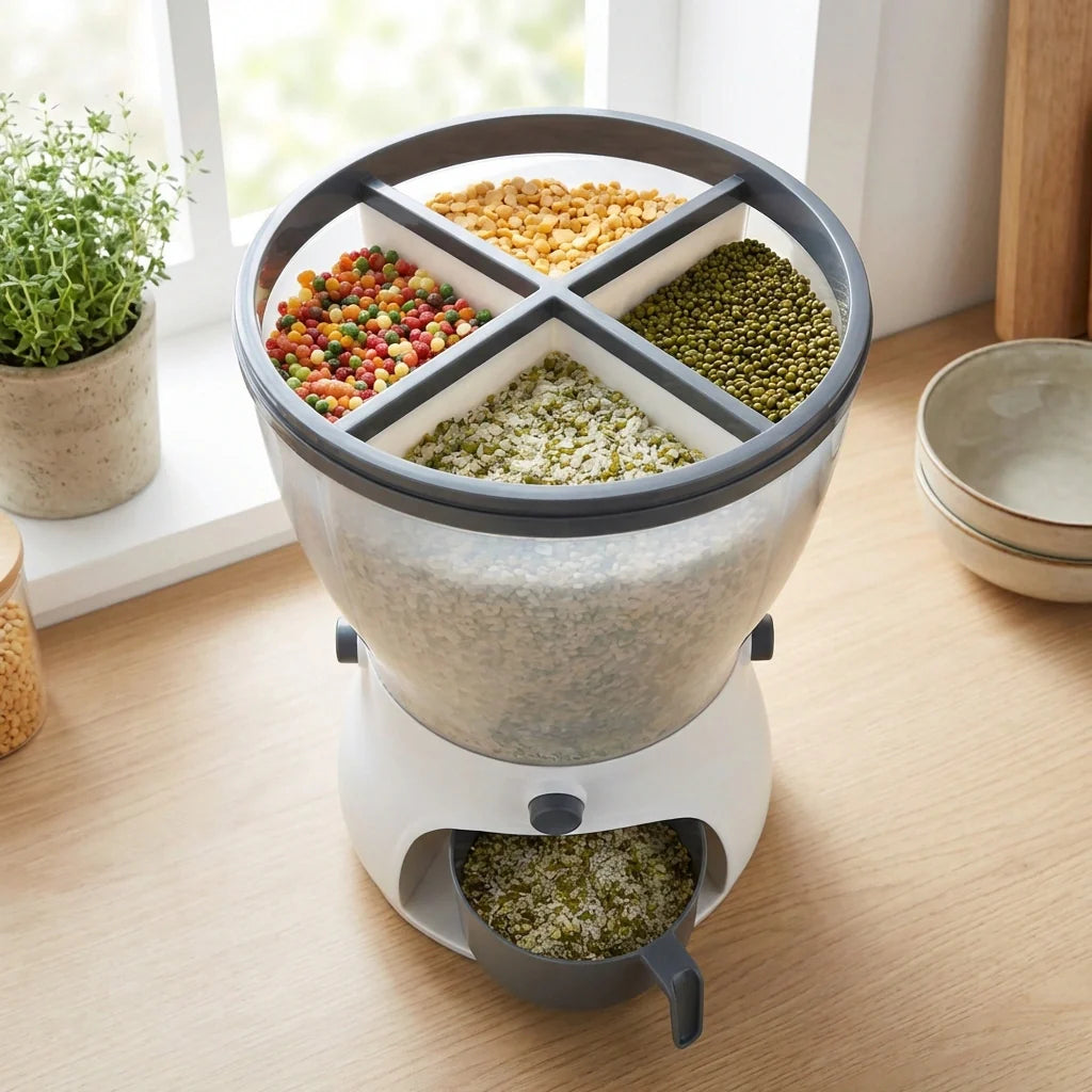 Best 4-in-1 grain dispenser container - food dispensers | 2026 | fast shipping