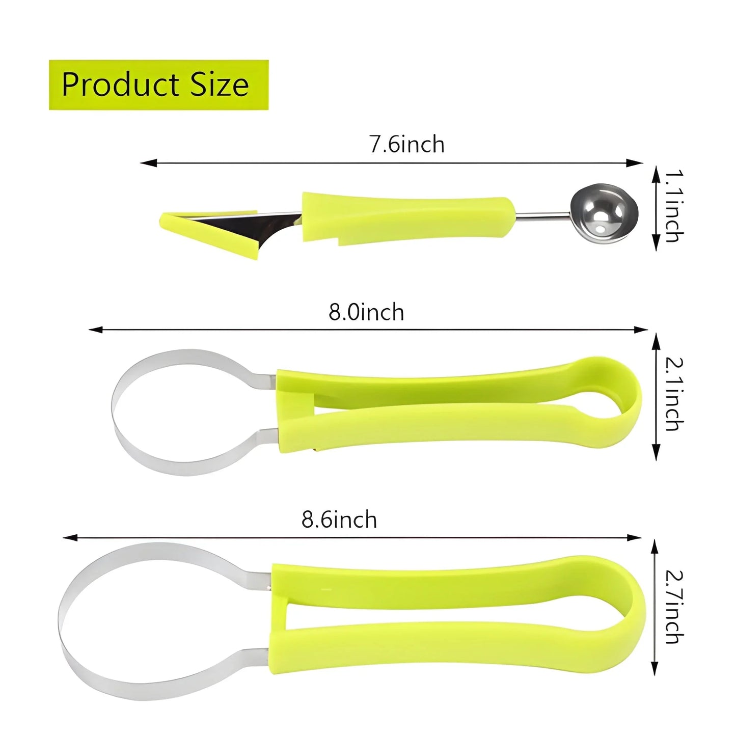 Best 4 in 1 stainless steel melon baller seed remover - home & garden | 2025 | fast shipping