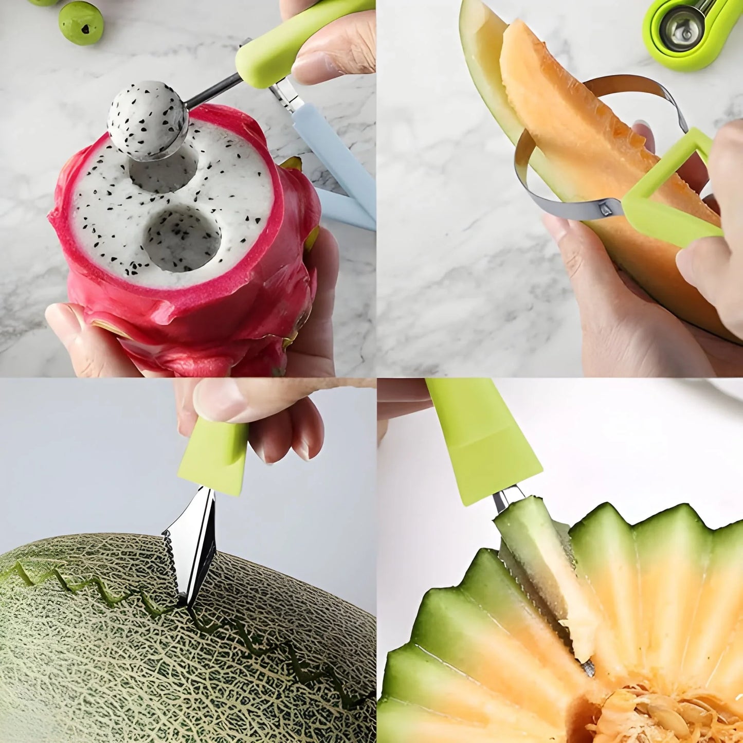 Best 4 in 1 stainless steel melon baller seed remover - home & garden | 2025 | fast shipping