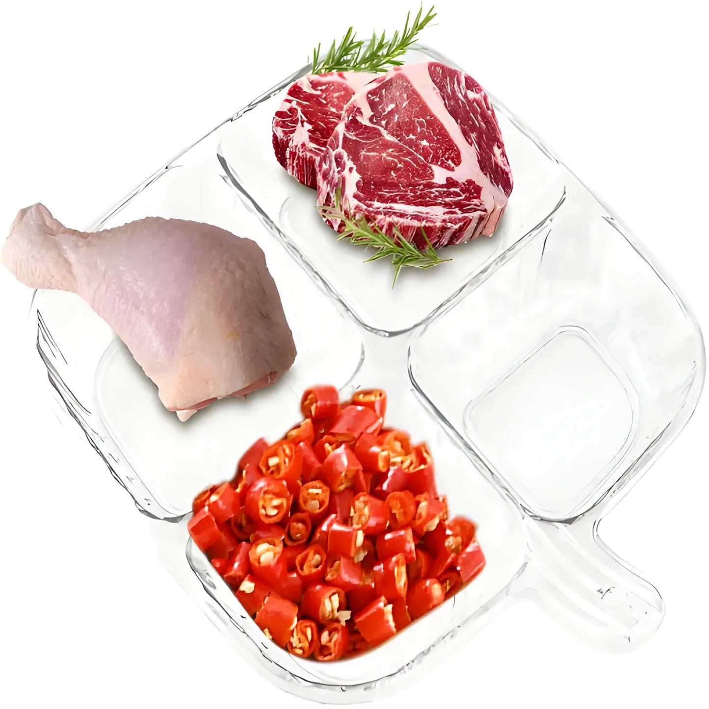 Best 4-section serving tray - trays | 2025 | fast shipping