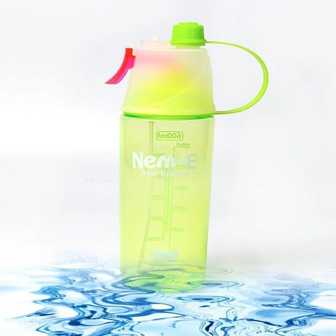 2-in-1 mist spray water bottle – 600ml