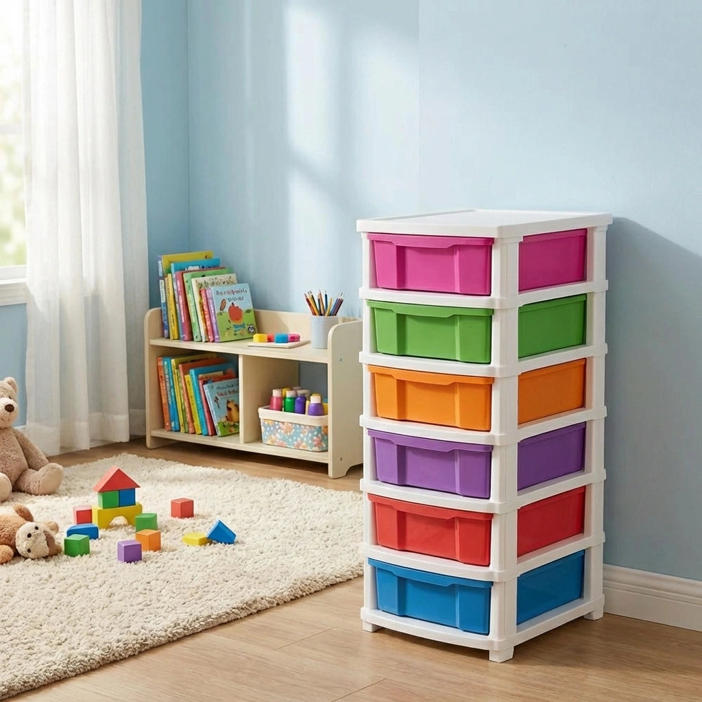 6-Layer Colorful Storage Drawers