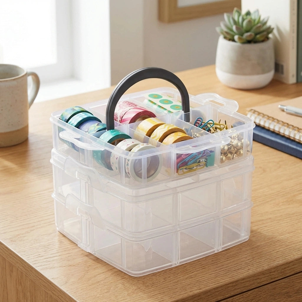 18 Grid Transparent Jewelry Organizer