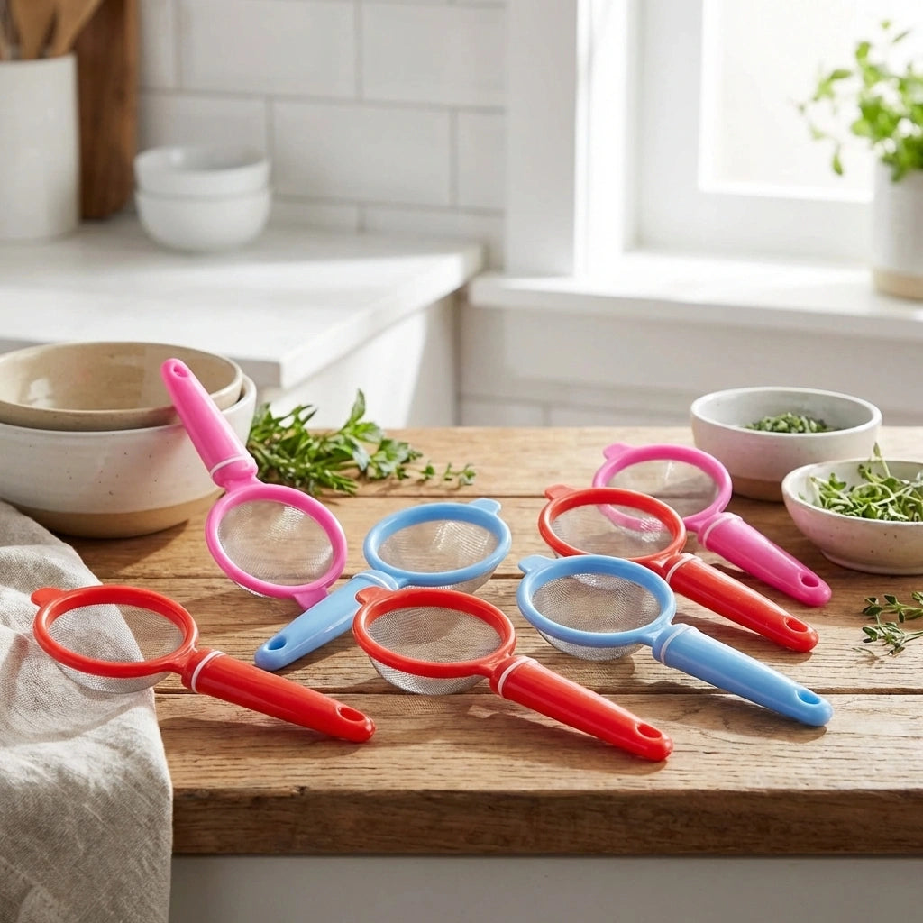 12-Pack Plastic Strainer Set