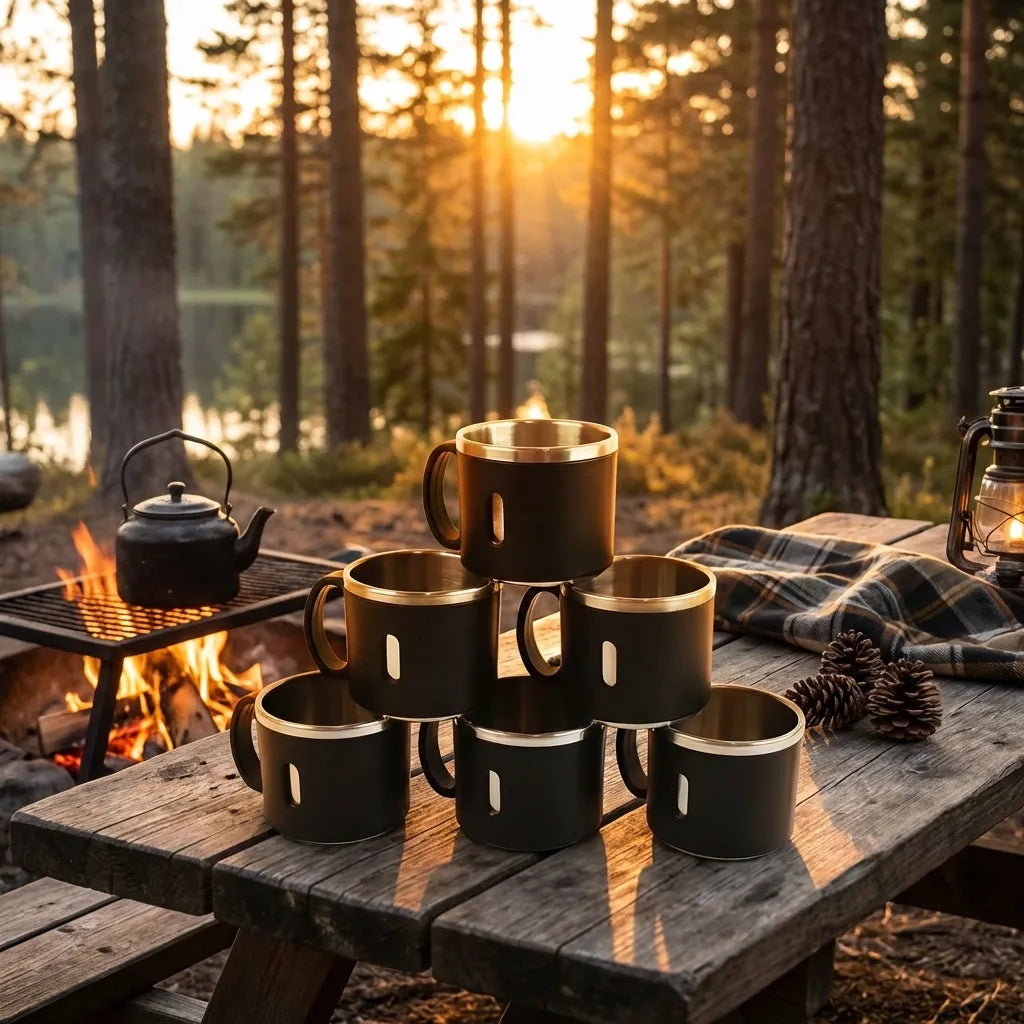 Stainless Steel Mug Set
