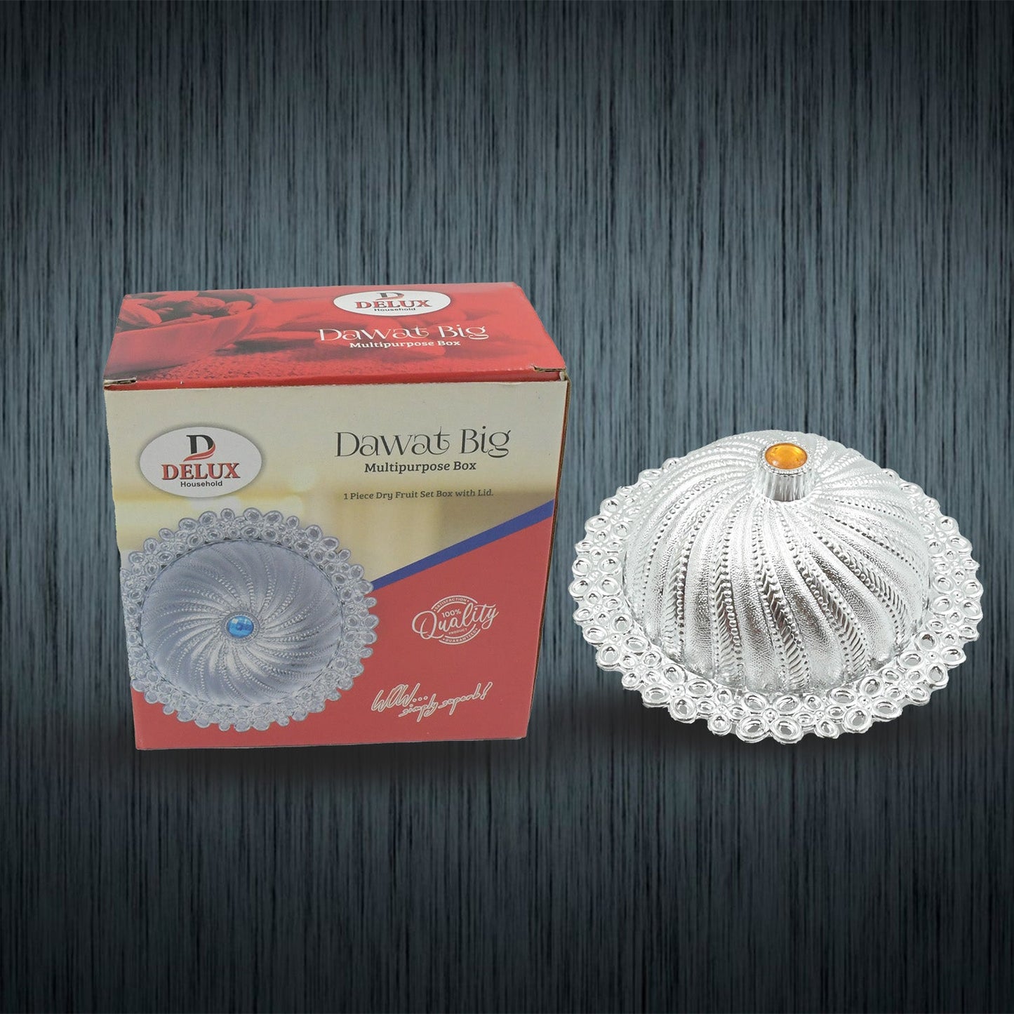 Dry Fruit Box With Lid  (1 Pc)