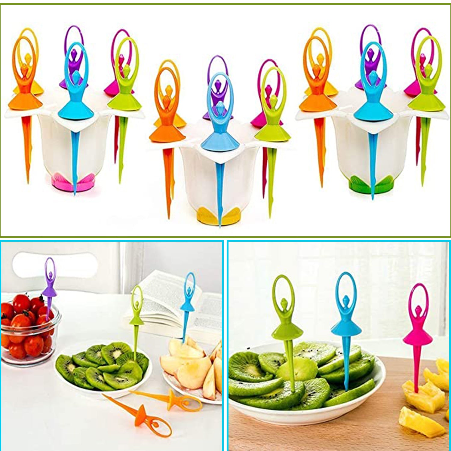 Dancing Doll Fruit Forks