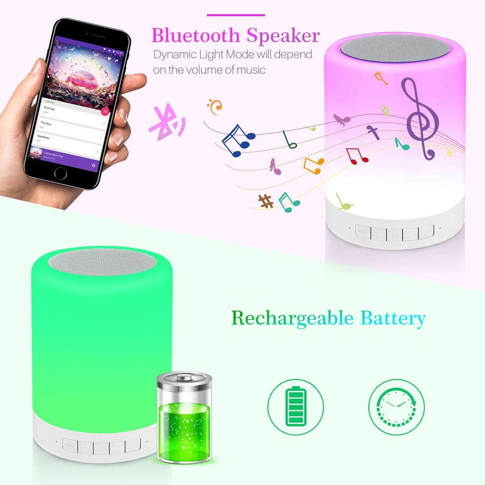 Wireless led lamp speaker