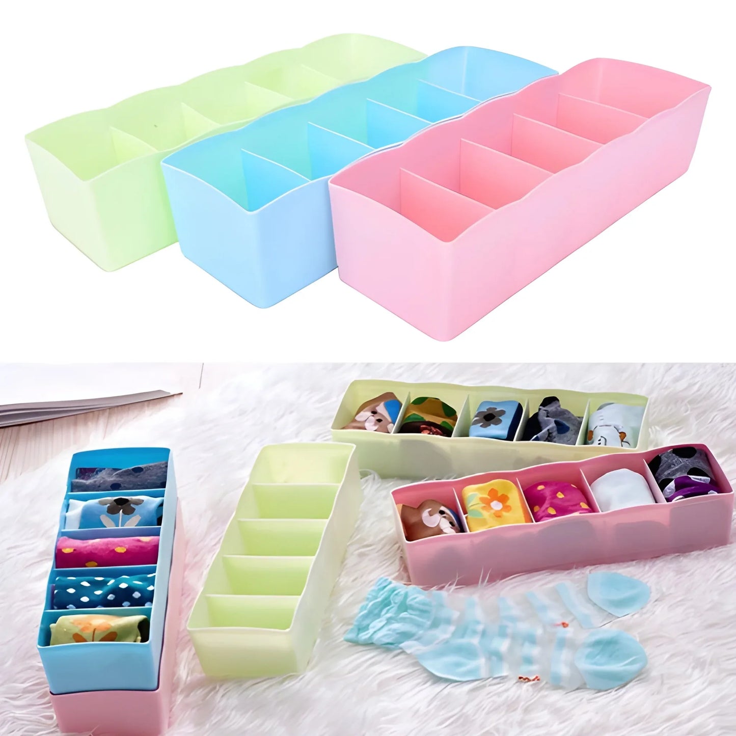 Best 5-compartment drawer organizer - household storage containers | 2025 | fast shipping