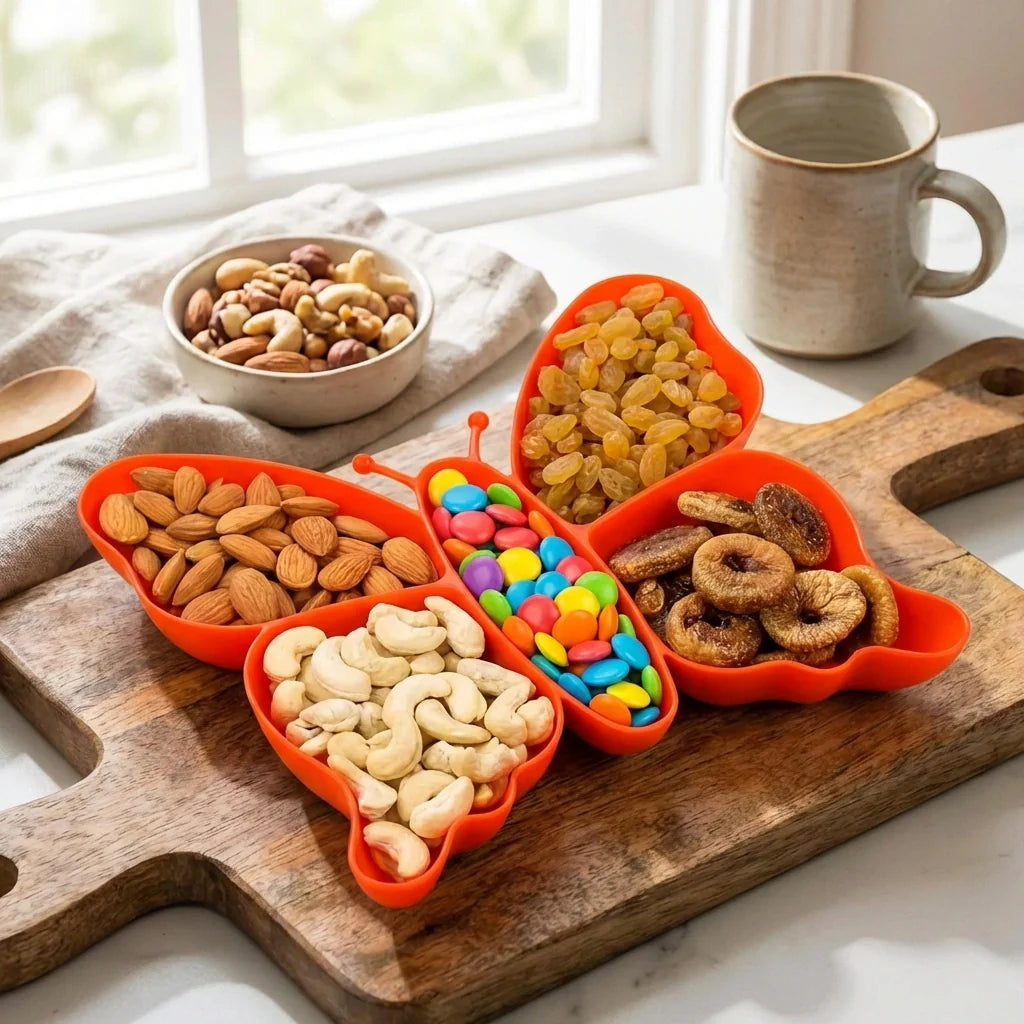 Best 5 compartment multipurpose butterfly plastic tray - home & garden | 2026 | fast shipping