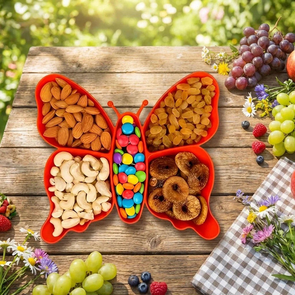 Best 5 compartment multipurpose butterfly plastic tray - home & garden | 2026 | fast shipping