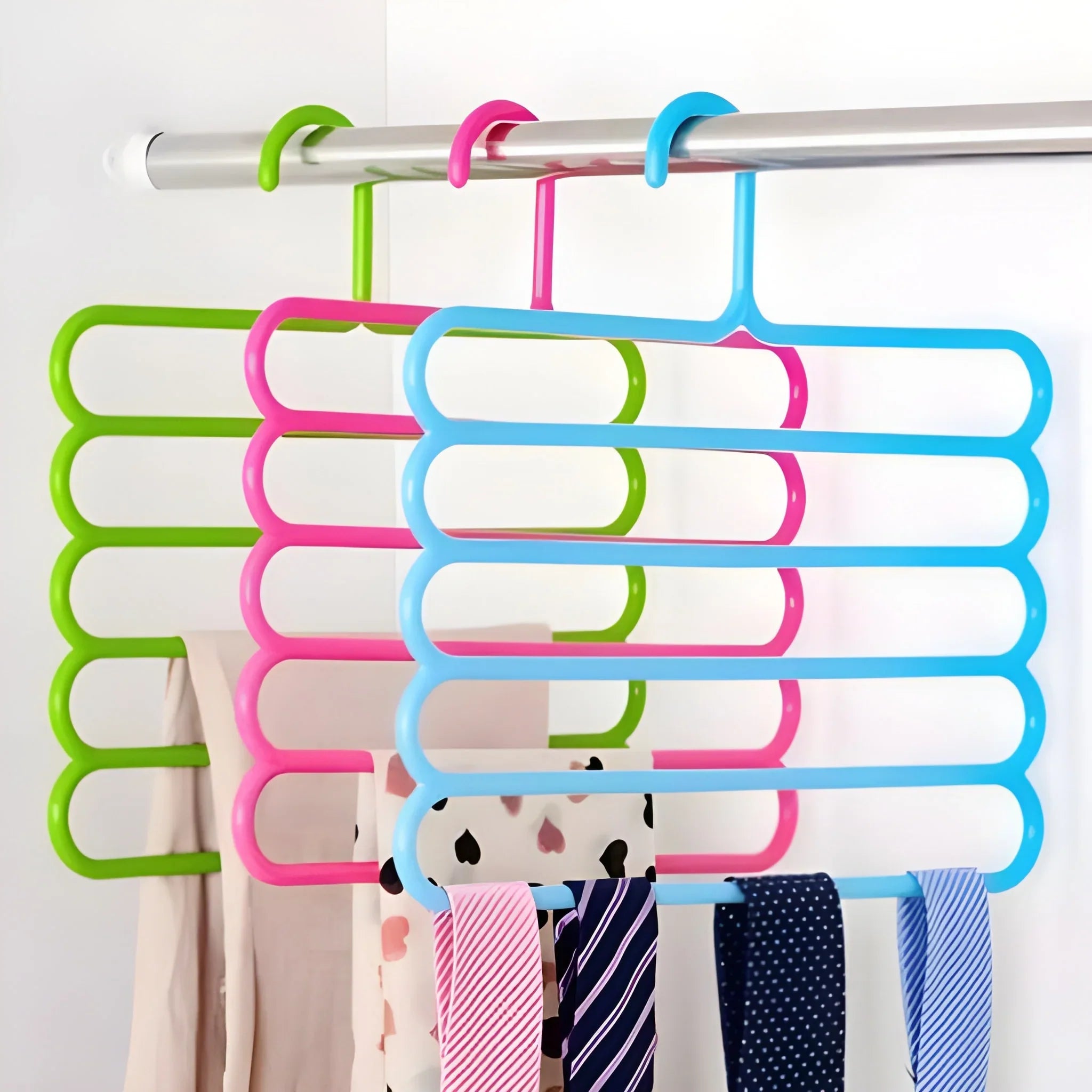 Best 5 in 1 multipurpose plastic hanger assorted - home & garden | 2025 | fast shipping