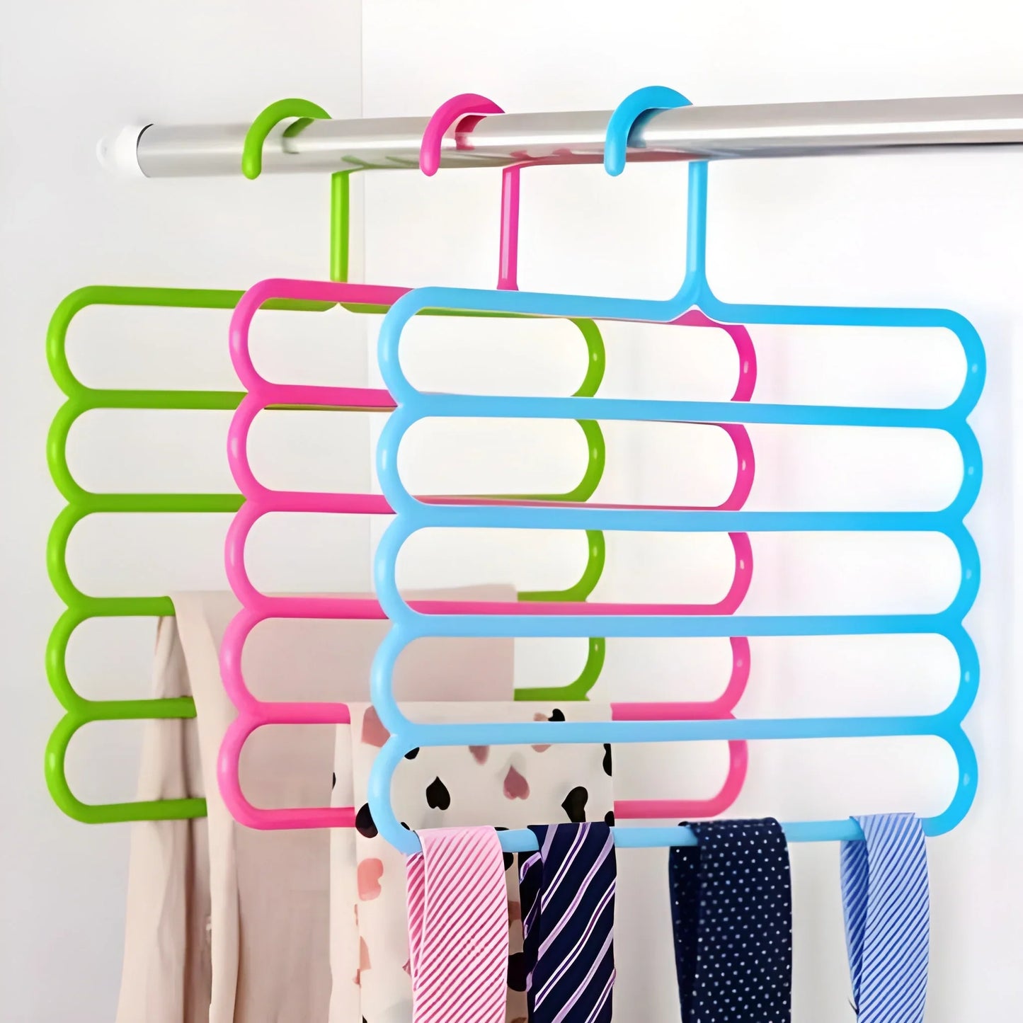 Best 5 in 1 multipurpose plastic hanger assorted - home & garden | 2025 | fast shipping