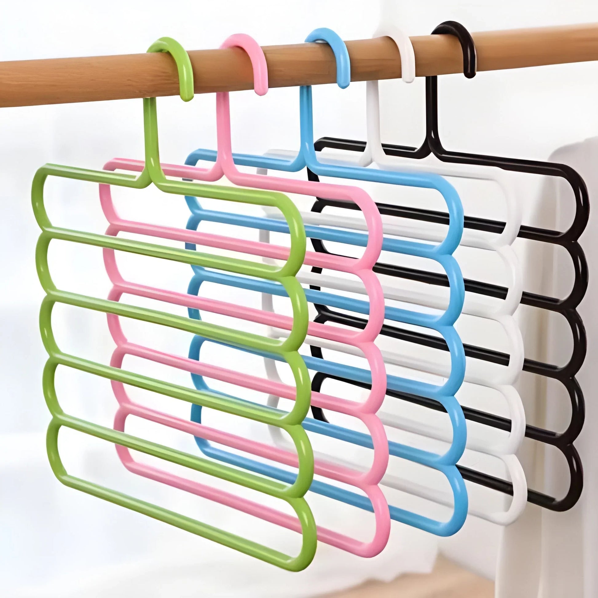 Best 5 in 1 multipurpose plastic hanger assorted - home & garden | 2025 | fast shipping