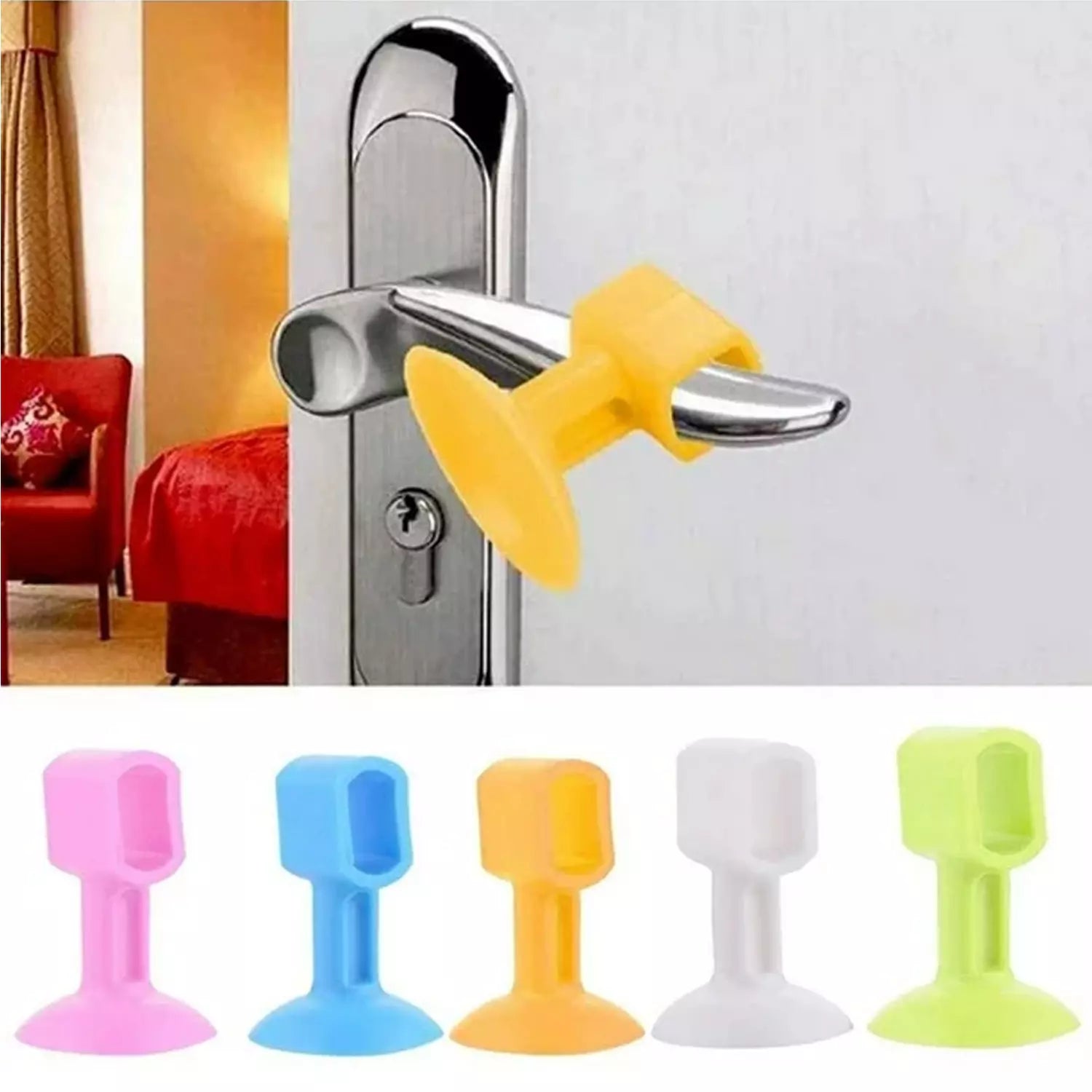 5-Pack Silicone Door Stoppers - Home Improvement